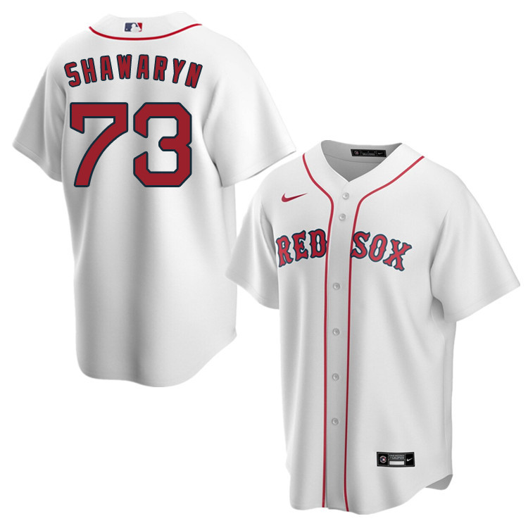 Nike Men #73 Mike Shawaryn Boston Red Sox Baseball Jerseys Sale-White